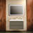 Carlota 34'' Free Standing Single Bathroom Vanity with Ceramic Top with Mirror