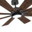 Ventilateur de plafond 72" à 8 pales avec télécommande et éclairage, débit d'air élevé jusqu'à 7800 CFM, moteur CC silencieux à 6 vitesses réversibles, pales double face, kit d'éclairage à intensité variable 3CCT inclus-1866438290
