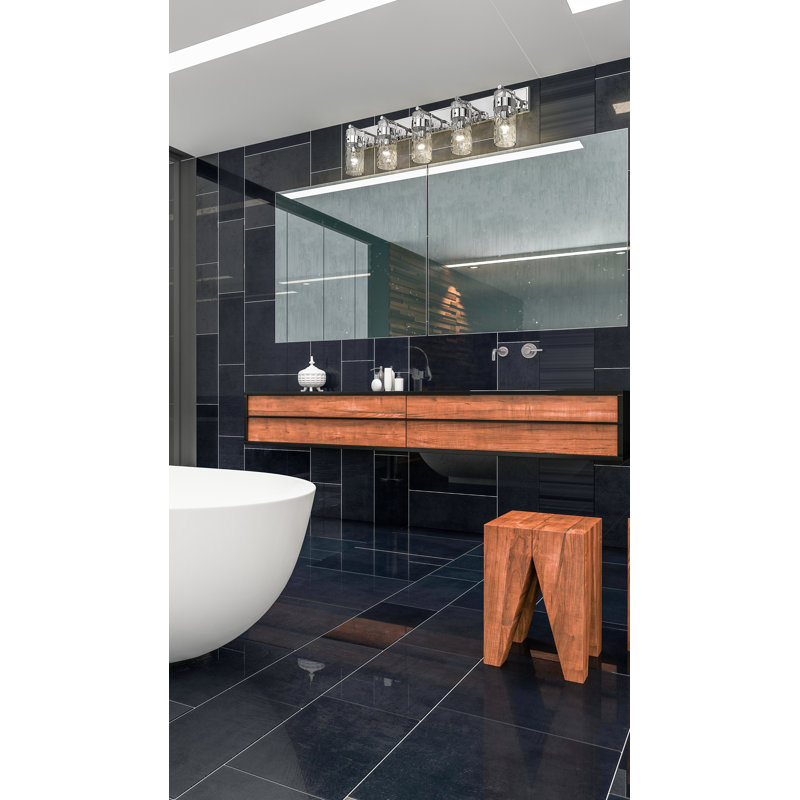 Éclairage pour meuble-lavabo Aultman, Nickel poli