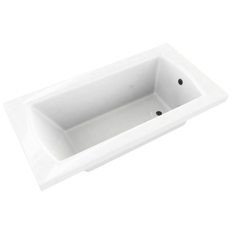 Signature 72'' x 36'' Soaking Acrylic Bathtub, White