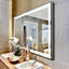 Miroir de salle de bain à DEL à fixation murale réglable blanc / chaud / naturel anti-buée avec mémoire-883619196-883619170