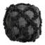 Pouf carré en laine et coton brun - 16 x 16 x 16 po, capacité de 200 livres, entièrement assemblé, rempli de perles, perles de 200 lb fabriquées à la main