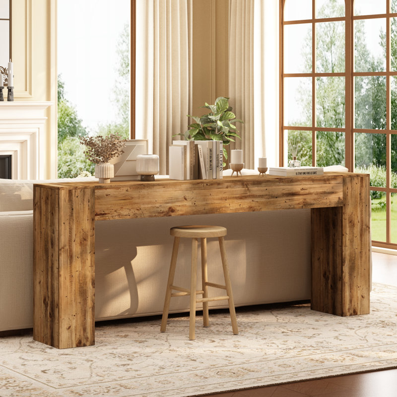 Console en bois massif récupéré, 77''x11.8''x31.5''