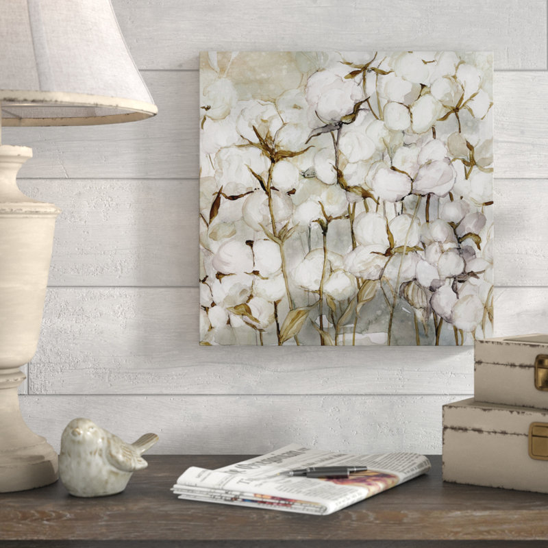 «Cotton Field», reproduction de peinture à l'huile, Toile tendue, H 16 po x l 16 po x P 1,5 po