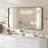 Cozy Design Tempered Glass Framed Wall-Mounted Bathroom Vanity Mirror-102799394-102799396-102799391
