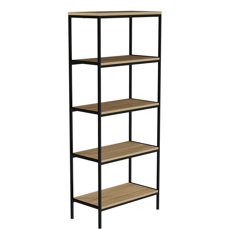 144.15 cm H x 60.33 cm W Steel Etagere Bookcase