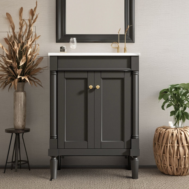 Meuble-lavabo élégant 24 "avec lavabo suspendu
