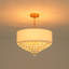 Lustre tambour en cristal 4 lumières classique / traditionnel