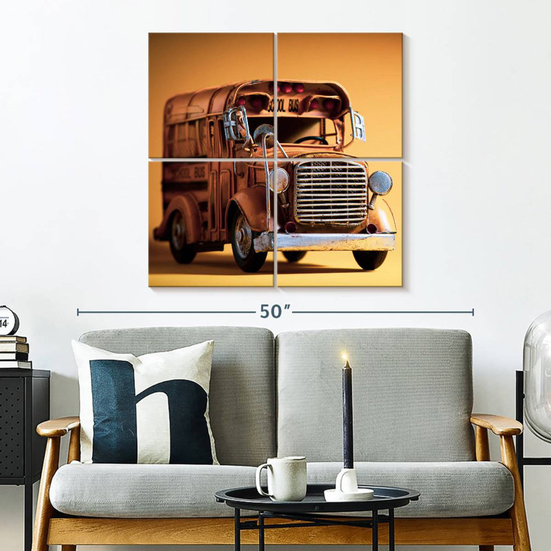 Mehar Old School Bus, H 32 po x l 32 po