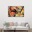 Two Horses, 1911/12 Expressionist Abstract Contemporary Horse Wall Art Print 1 Piece Wrapped Canvas Wall Art-286975695