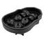 Ensemble de plateaux à glaçons d'Halloween - moule en silicone à 6 grilles avec couvercle et entonnoir pour le whisky, les cocktails et les fêtes