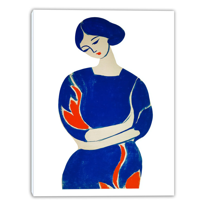 «Blue Embrace», art mural sur toile tendue, H 40 po x l 30 po x P 1,5 po