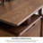 Modern Walnut Rectangular Nutbrown Solid Wood Desk-1630527907
