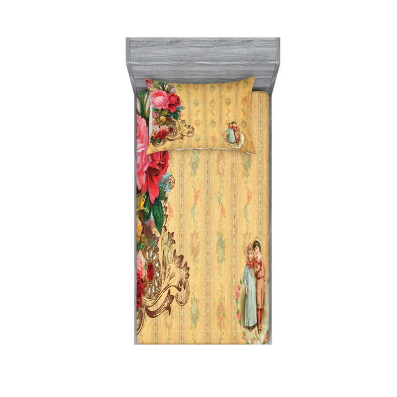 Microfiber Sheet Set, Twin Sheet Set with Fitted Sheet