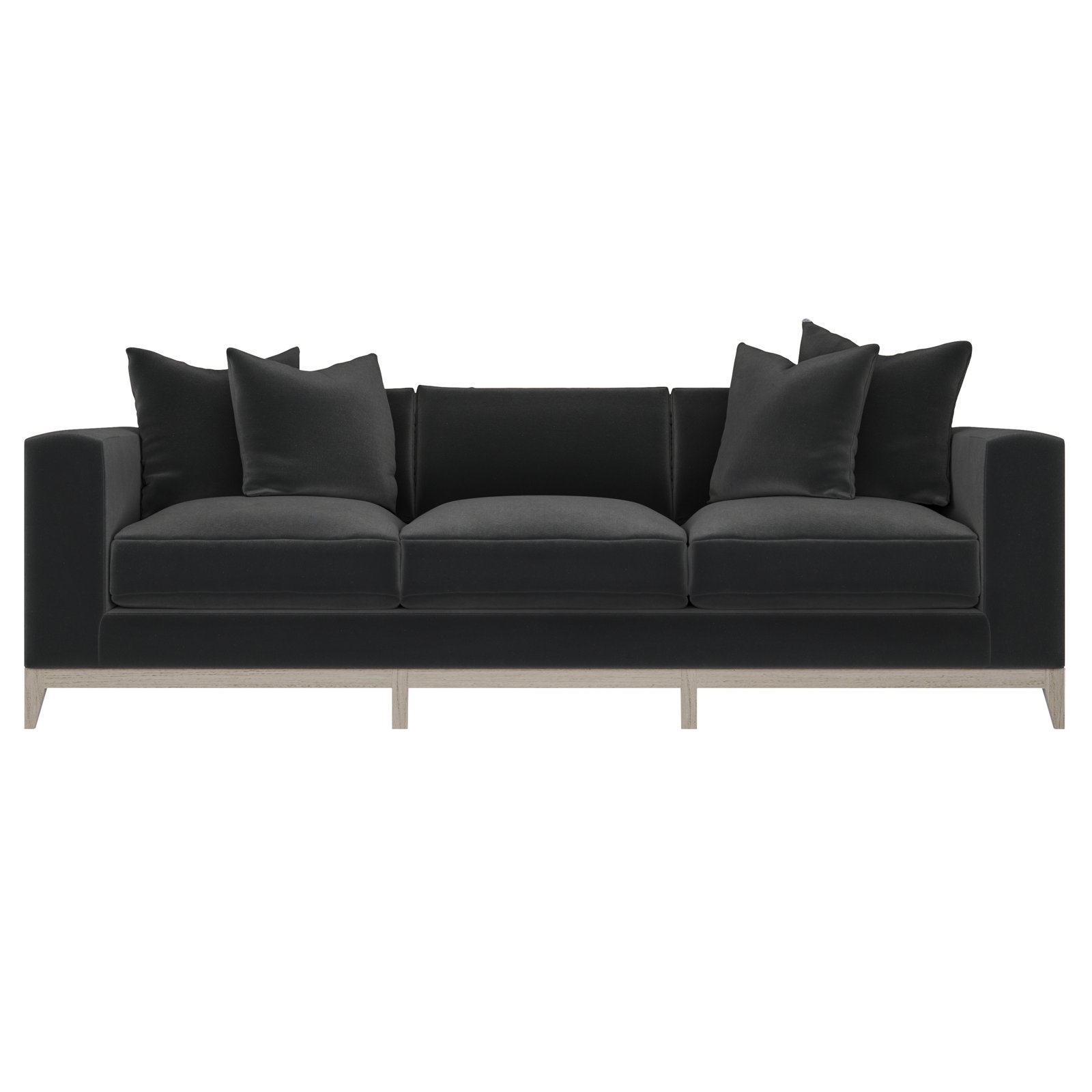 Noel 100'' Upholstered Sofa, Cream Chenille 1345-002, 27.50" H x 100" W x 40" D, Brown