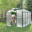Serre en polycarbonate, serre de jardin robuste 6 pi x 8 pi