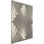 Panneau mural décoratif 3D texturé métallique l 19 5/8 po x H 19 5/8 po Asher EnduraWall (couvre 2,67 pieds carrés)