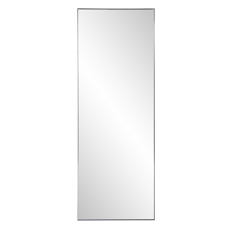Turna Stainless Steel Rectangle Mirror, Brushed Black