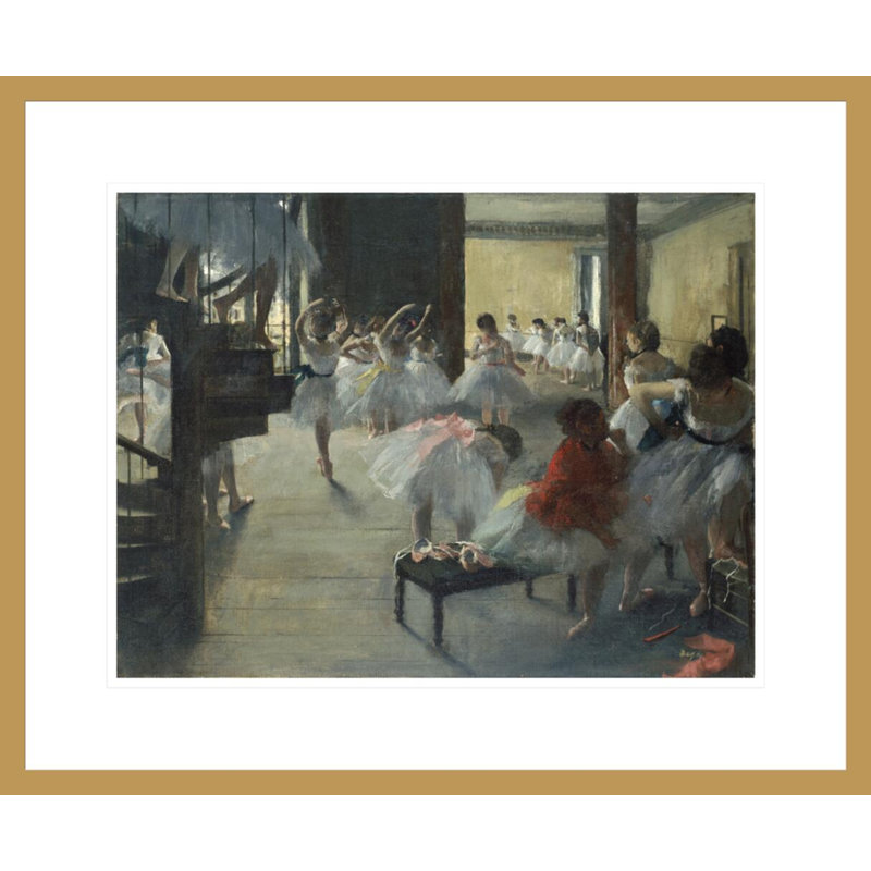 «The Dance Class» par Edgar Degas, impression giclée sur cadre, H 17,75 po x l 21,53 po