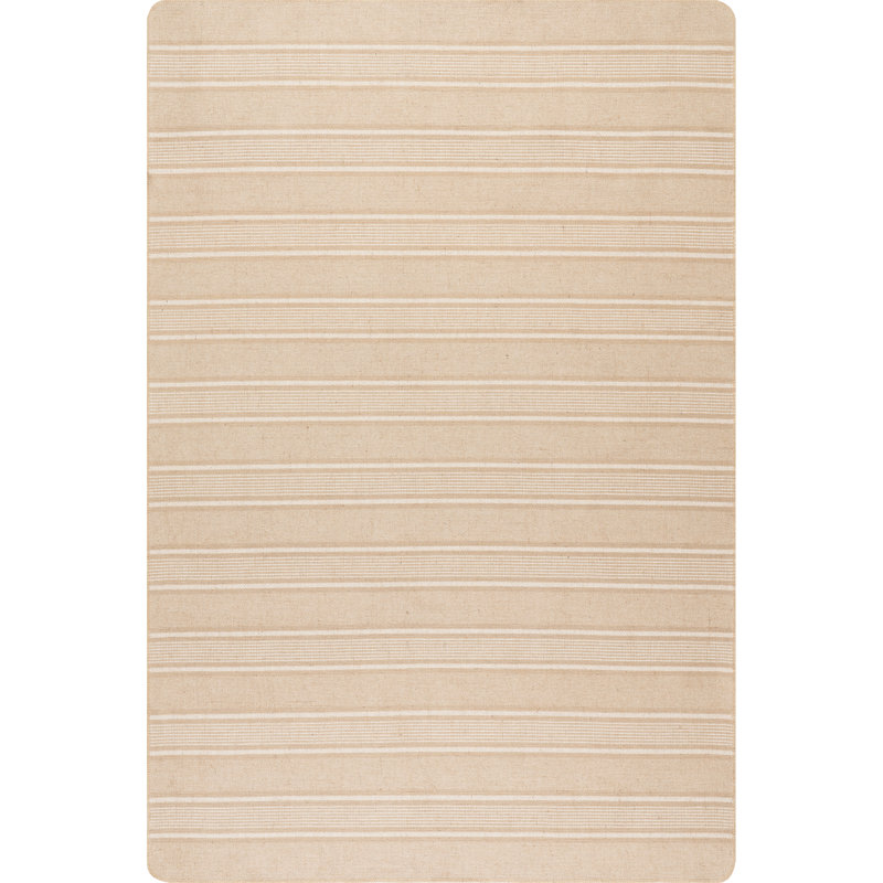 Tapis rayé en jute Anaya, Rectangle de 5 pi x 8 pi