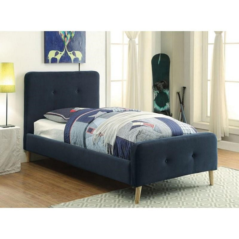 Lit tapissier Bayaud, Gris, Simple
