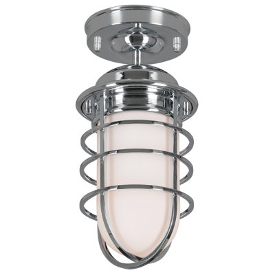 Plafonnier 1 lumière Gillingham en chrome poli