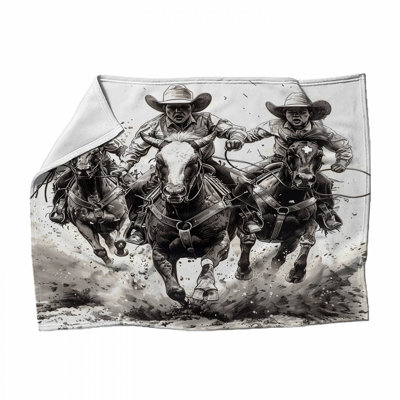 Cowboys Fleece Throw Blanket - Sports Throws for Sofas or Beds
