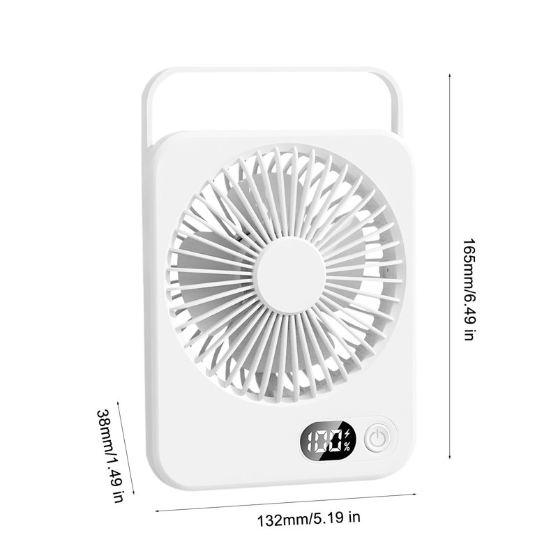 Ventilateur de bureau Kondieu, White