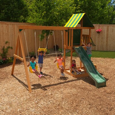 KidKraft Spring Meadow Wooden Swing Set & Reviews | Wayfair