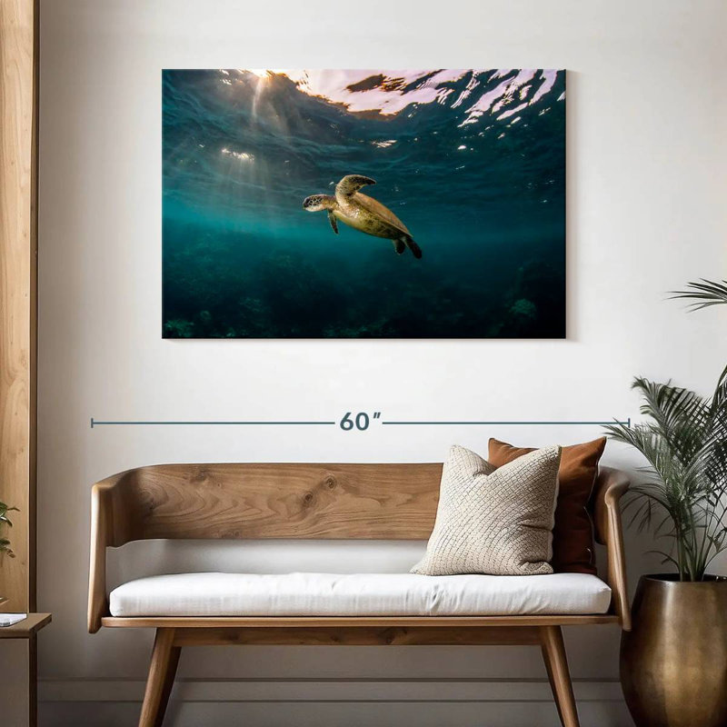 Ningaloo Reef Sea Turtle, 30" H x 45" W