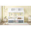 Structure de lit simple en bois-464687751