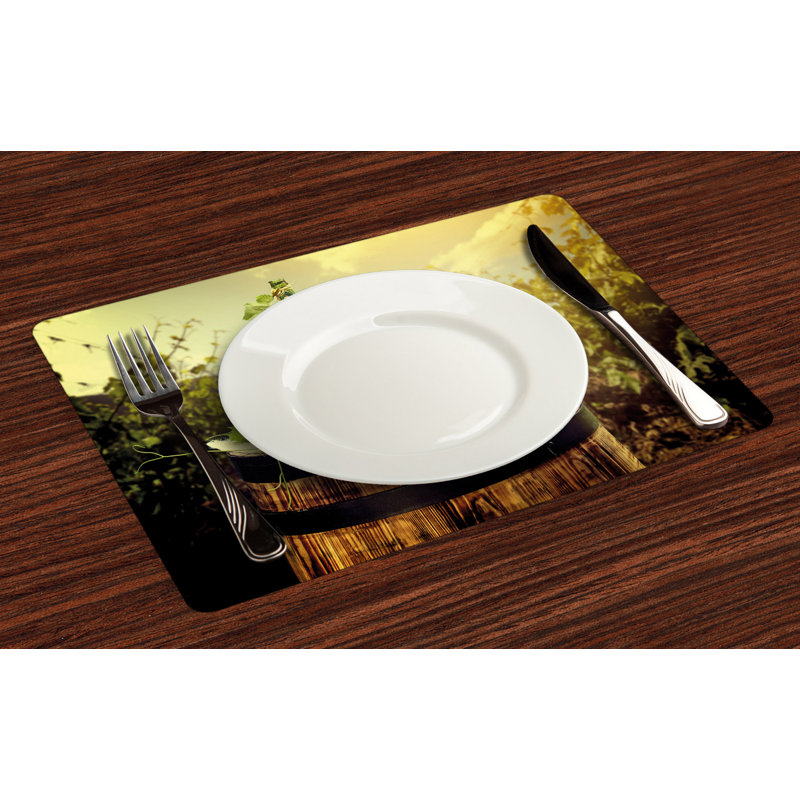 Inoue Wine Scenic Tuscany Vineyard Placemat