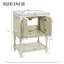 Meuble-lavabo moderne de luxe avec lavabo en céramique, armoire de salle de bain avec tablette ouverte et rangement fermé-2028101616