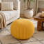 Pouf rond en coton Bordeaux-1242500596