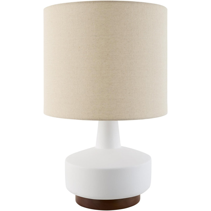 Minta Nerra Table Lamp, White, Beige