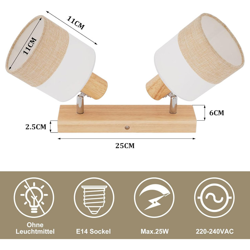 Burlap Semi Flush Mount
