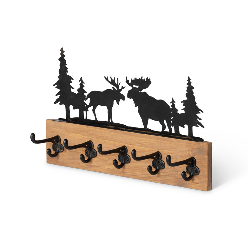5 - Hook Wall Mounted Coat Rack