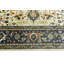 Tapis oriental crème à motif géométrique fait à la main 9 x 12