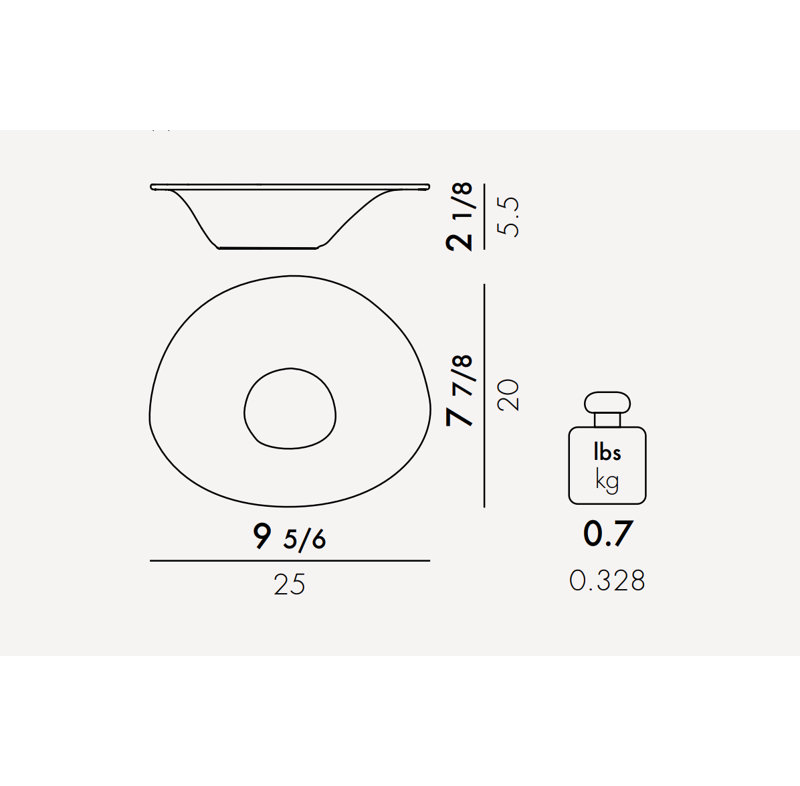 I.D. Ish Melamine Salad/Dessert Plate