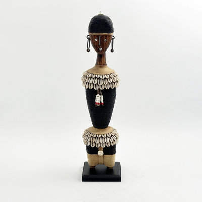 African Beaded Namji Doll, 17 in