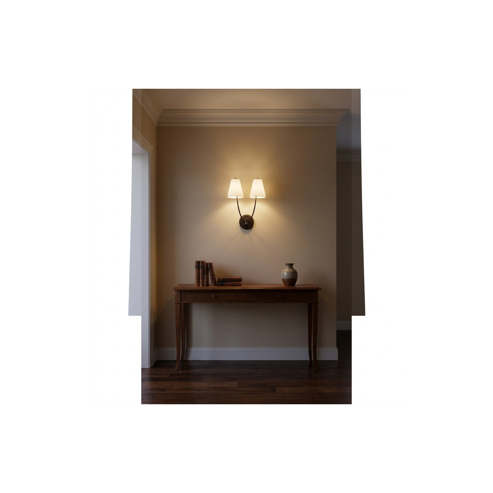 Reyes 18 Double Sconce, Aged Iron