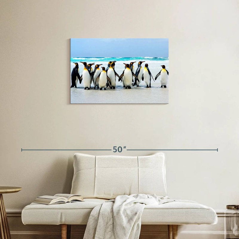 Crowle Penguins aux îles Falkland, H 20 po x l 30 po
