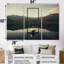 Golden Sphere Of Zen Serenity - Abstract Landscape Wall Art Set-520816023-520816022