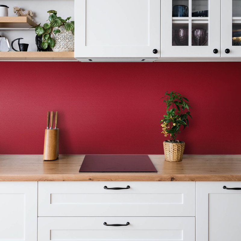 Susann 30cm x 30cm PVC Mosaic Tile, Red