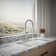 Kohler Crue Single Handle Semi-Professional Pre-Rinse Kitchen Faucet with Three-Function Pull Down Sprayer