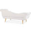 Chaise longue avec accoudoirs à volutes, style traîneau classique, mousse à coussin confortable, pieds en bouleau, sièges spacieux, P 29,39 po x l 67,87 po x H 29,3 po, mousse élégante, pieds solides, surface d'assise,-121047822