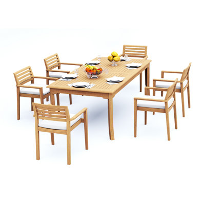 Bechtel 6 - Person Rectangle Outdoor Dining Set by Red Barrel Studio