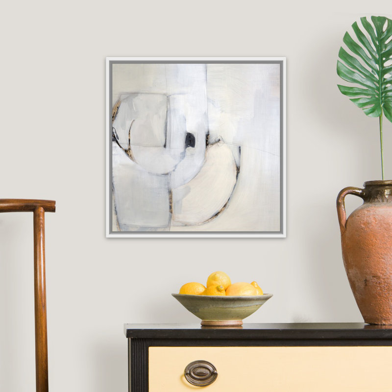 « Just just II » par Kari Taylor, reproduction d’art, Cadre blanc, H 26 po x l 26 po x 1,75 po
