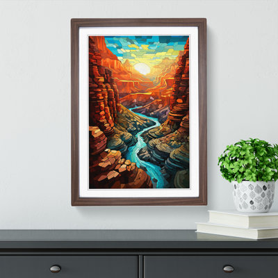 Grand Canyon Futurism - Framed Print