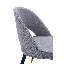 Chaise d'appoint rembourrée grise Rotherham